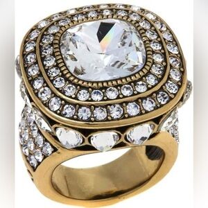 Heidi Daus 🆕 “Take That” Swarovski Crystals ring size 10